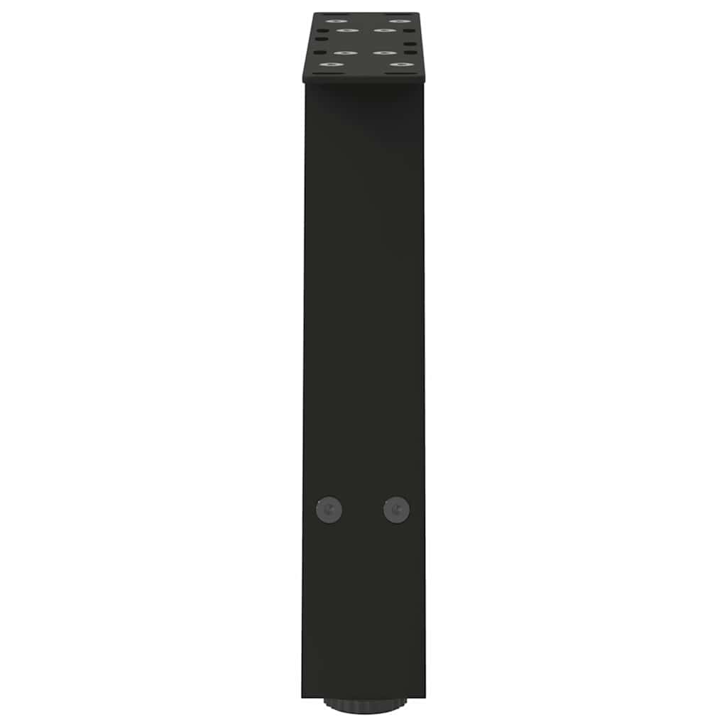 vidaXL Coffee Table Legs A-Shaped 2 pcs Black 50x(30-31) cm Steel
