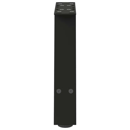 vidaXL Coffee Table Legs A-Shaped 2 pcs Black 50x(30-31) cm Steel