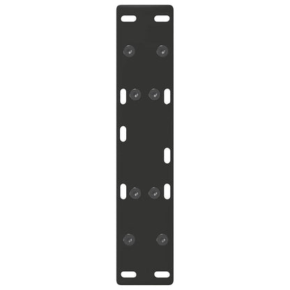 vidaXL Coffee Table Legs A-Shaped 2 pcs Black 50x(30-31) cm Steel