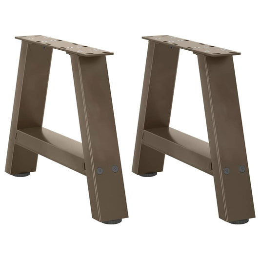 vidaXL Coffee Table Legs A-Shaped 2 pcs 50x(30-31) cm Steel