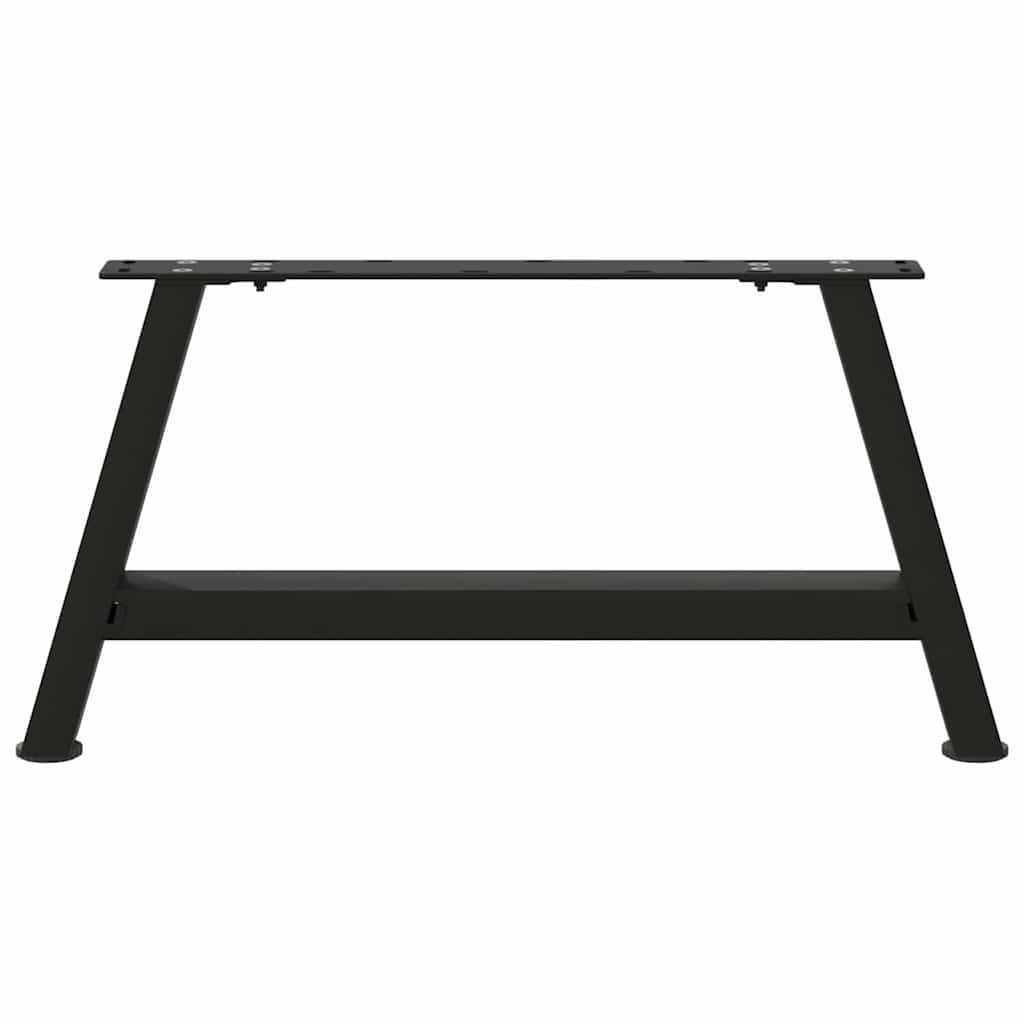 vidaXL Coffee Table Legs A-Shaped 2 pcs Black 60x(30-31) cm Steel