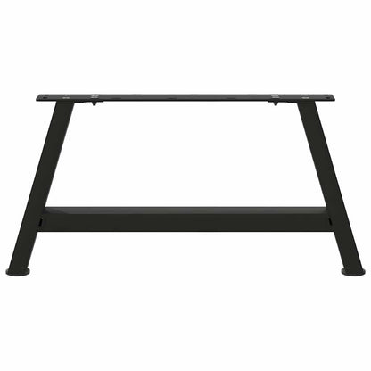 vidaXL Coffee Table Legs A-Shaped 2 pcs Black 60x(30-31) cm Steel