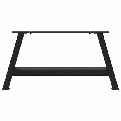 vidaXL Coffee Table Legs A-Shaped 2 pcs Black 60x(30-31) cm Steel