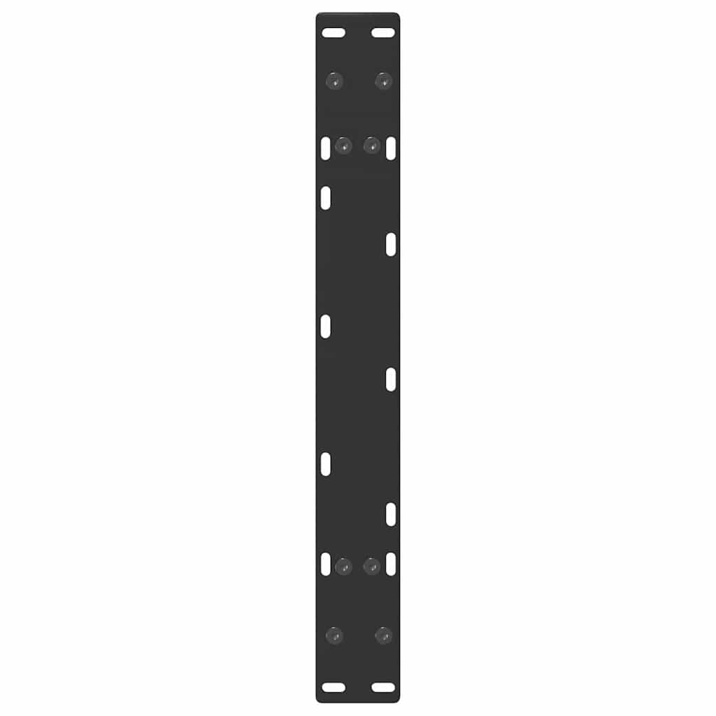 vidaXL Coffee Table Legs A-Shaped 2 pcs Black 60x(30-31) cm Steel