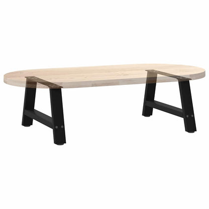 vidaXL Coffee Table Legs A-Shaped 2 pcs Black 60x(30-31) cm Steel