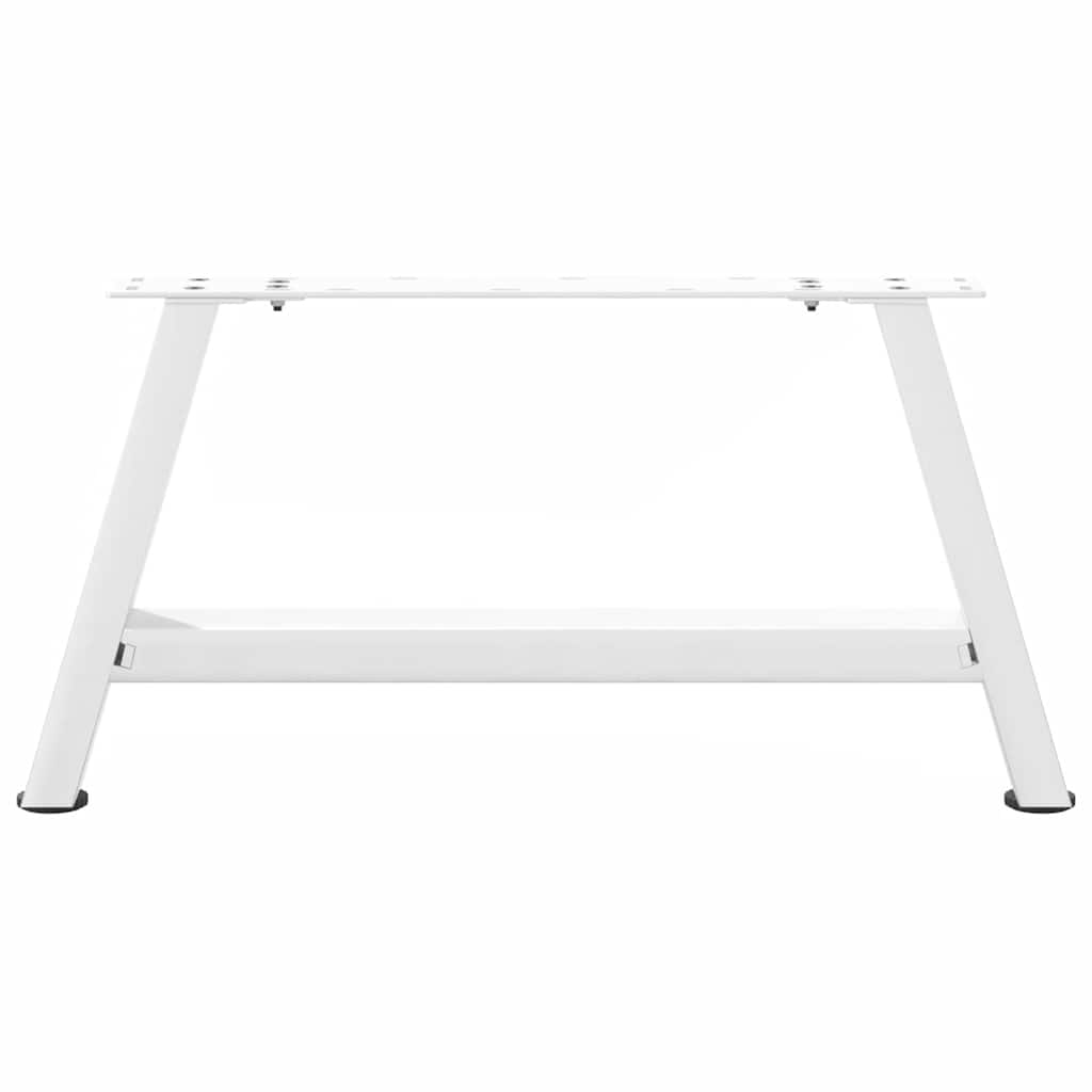 vidaXL Coffee Table Legs A-Shaped 2 pcs White 60x(30-31) cm Steel