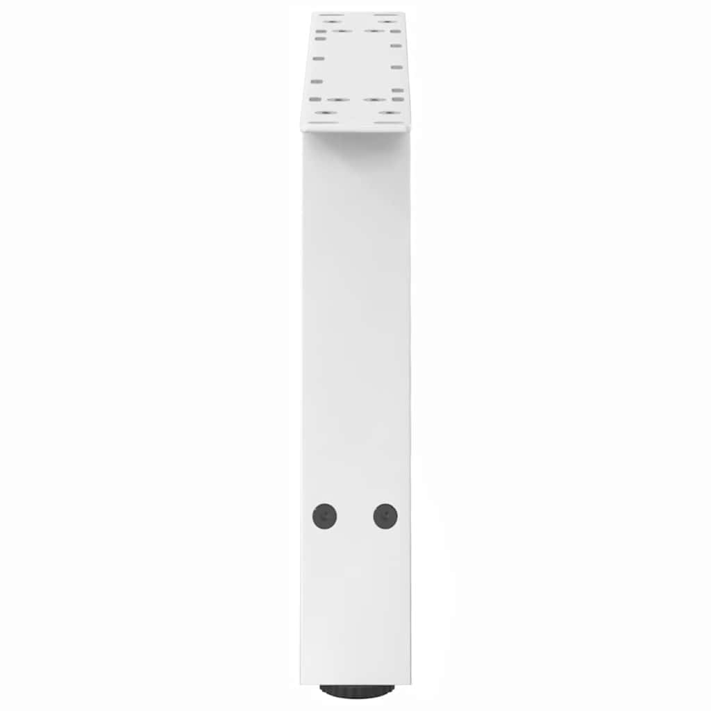 vidaXL Coffee Table Legs A-Shaped 2 pcs White 60x(30-31) cm Steel