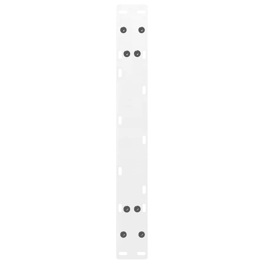 vidaXL Coffee Table Legs A-Shaped 2 pcs White 60x(30-31) cm Steel