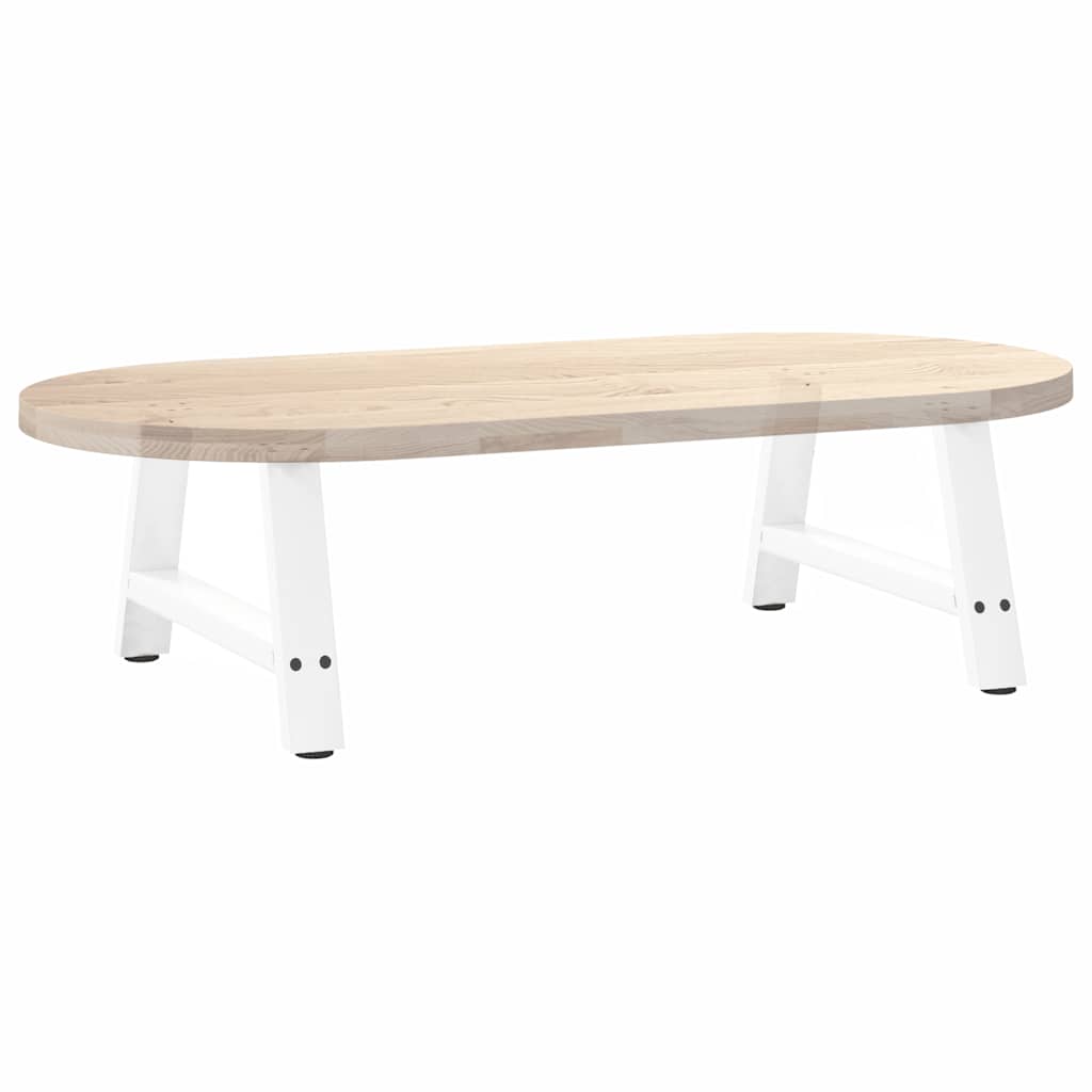 vidaXL Coffee Table Legs A-Shaped 2 pcs White 60x(30-31) cm Steel