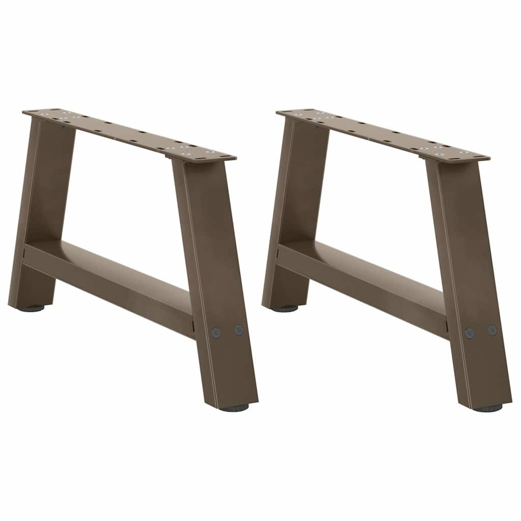 vidaXL Coffee Table Legs A-Shaped 2 pcs 60x(30-31) cm Steel