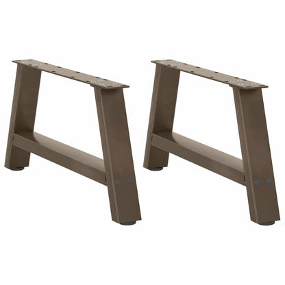 vidaXL Coffee Table Legs A-Shaped 2 pcs 60x(30-31) cm Steel