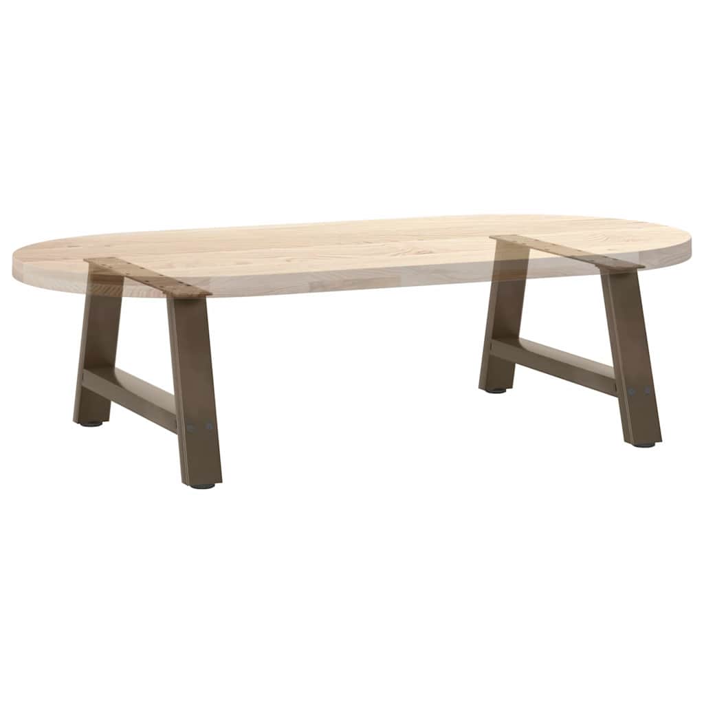 vidaXL Coffee Table Legs A-Shaped 2 pcs 60x(30-31) cm Steel
