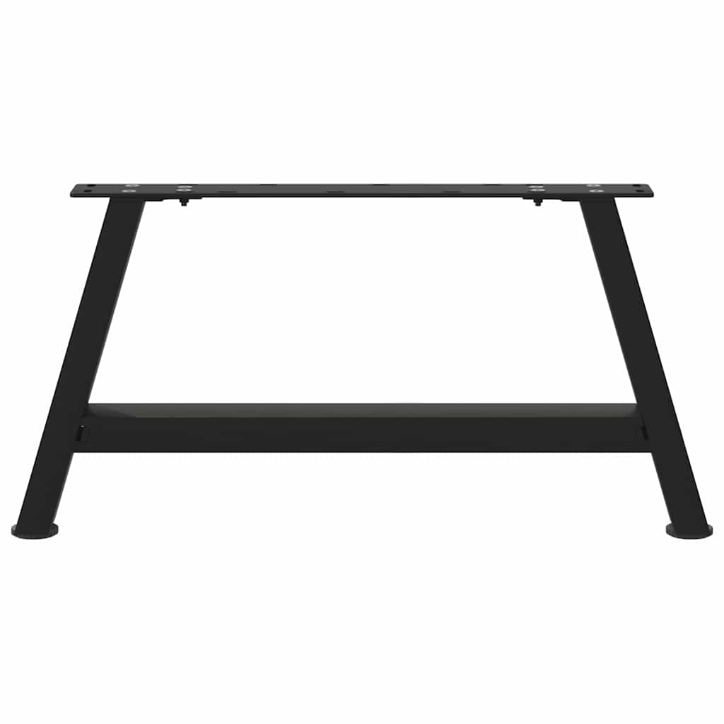 vidaXL Coffee Table Legs A-Shaped 2 pcs Black 70x(30-31) cm Steel