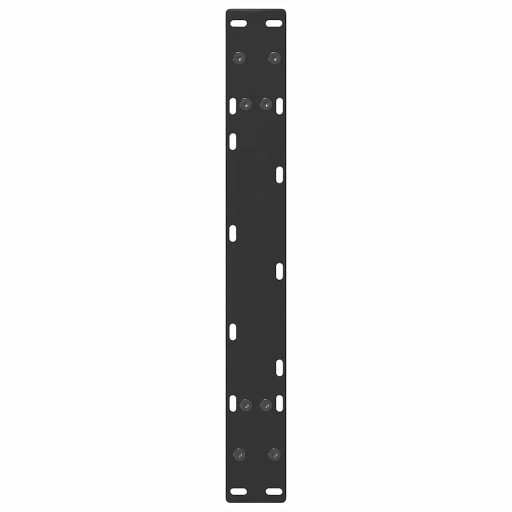 vidaXL Coffee Table Legs A-Shaped 2 pcs Black 70x(30-31) cm Steel