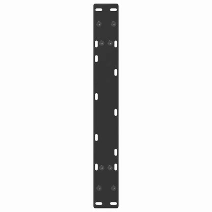 vidaXL Coffee Table Legs A-Shaped 2 pcs Black 70x(30-31) cm Steel