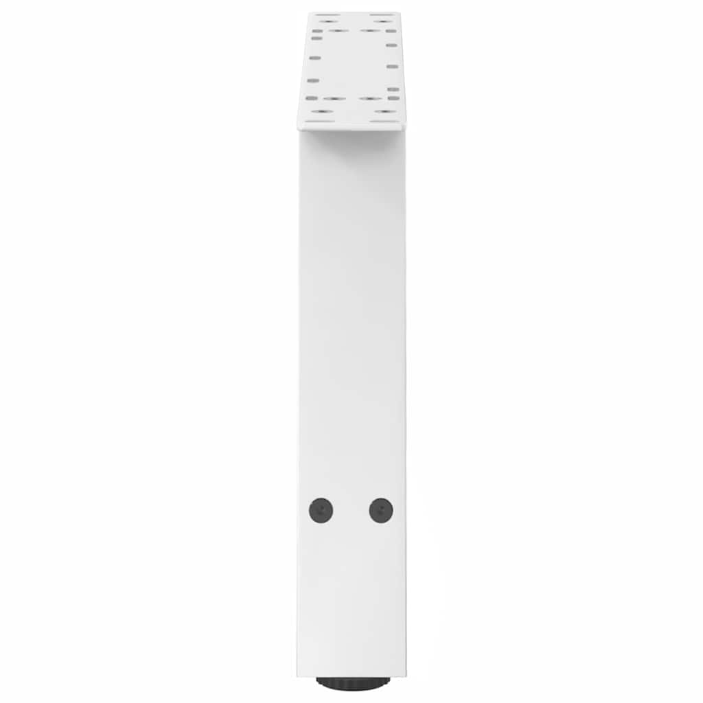 vidaXL Coffee Table Legs A-Shaped 2 pcs White 70x(30-31) cm Steel