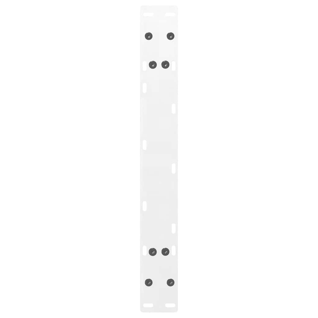 vidaXL Coffee Table Legs A-Shaped 2 pcs White 70x(30-31) cm Steel