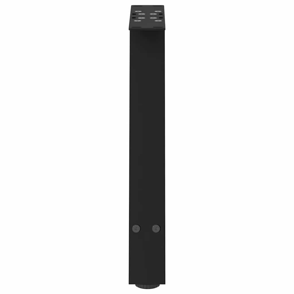 vidaXL Coffee Table Legs A-Shaped 2 pcs Black 38x(42-43) cm Steel