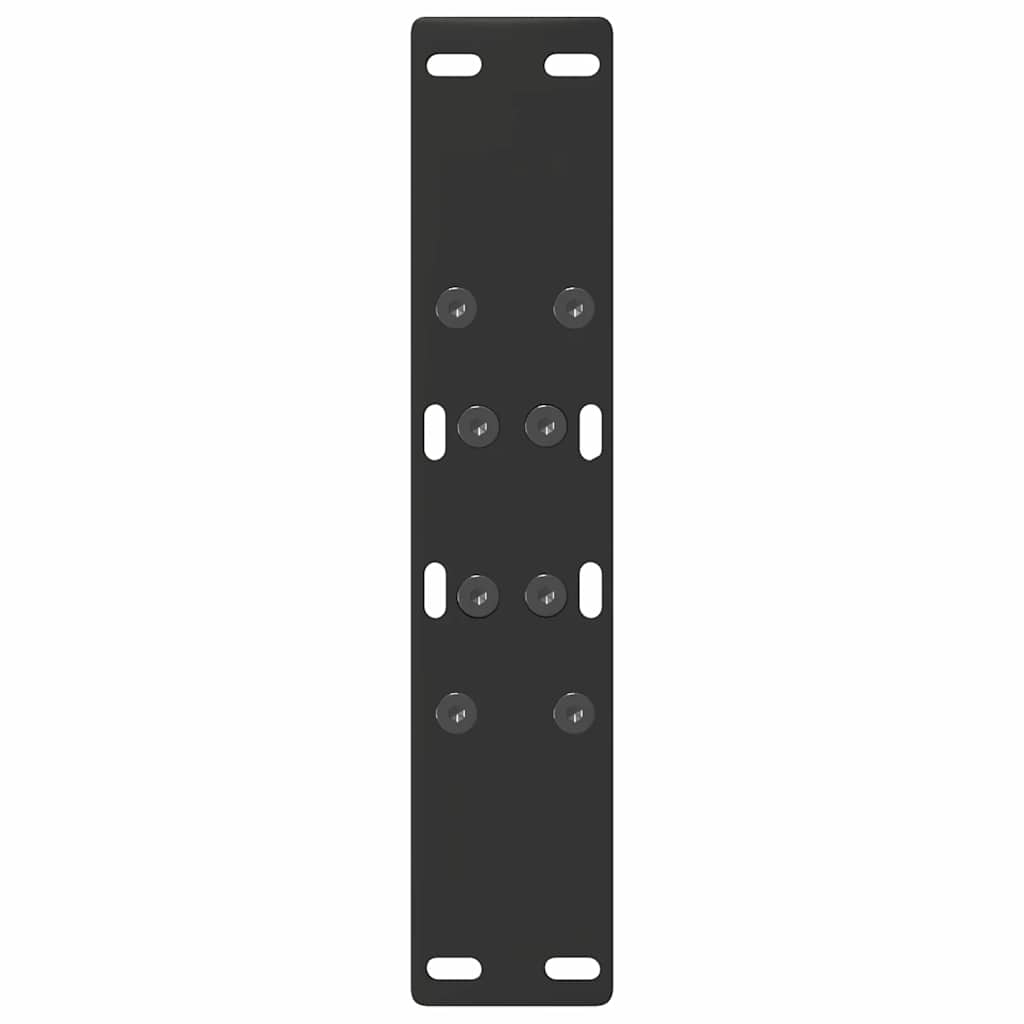 vidaXL Coffee Table Legs A-Shaped 2 pcs Black 38x(42-43) cm Steel