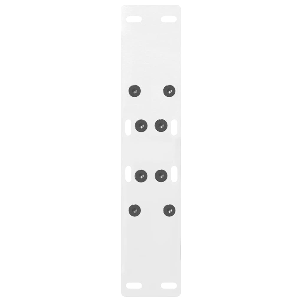 vidaXL Coffee Table Legs A-Shaped 2 pcs White 38x(42-43) cm Steel