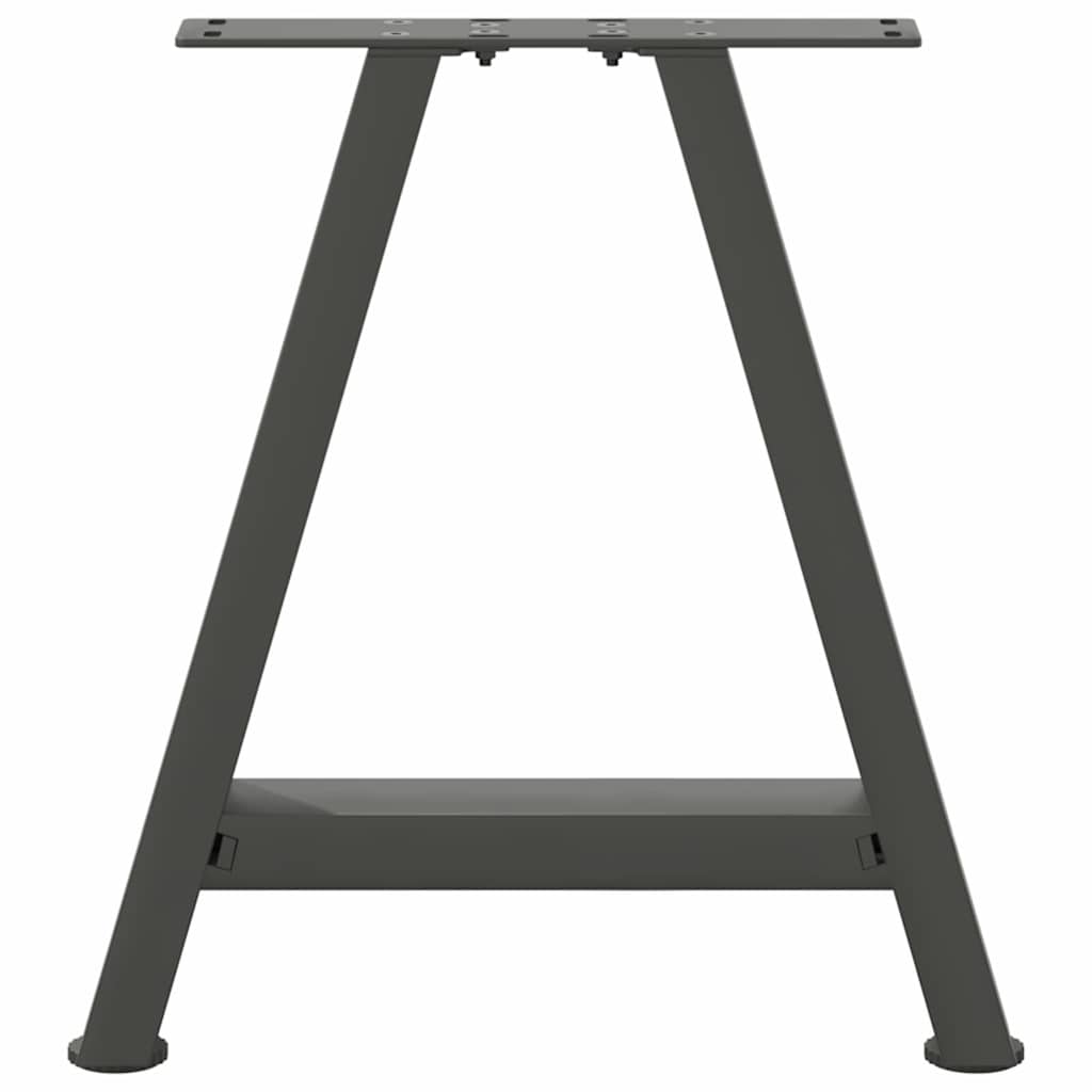 vidaXL Coffee Table Legs A-Shaped 2 pcs Anthracite 38x(42-43) cm Steel