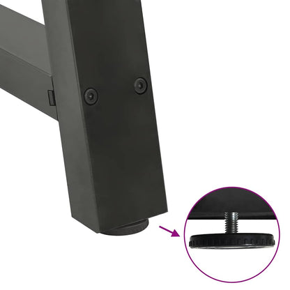 vidaXL Coffee Table Legs A-Shaped 2 pcs Anthracite 38x(42-43) cm Steel
