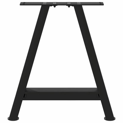 vidaXL Coffee Table Legs A-Shaped 2 pcs Black 50x(42-43) cm Steel