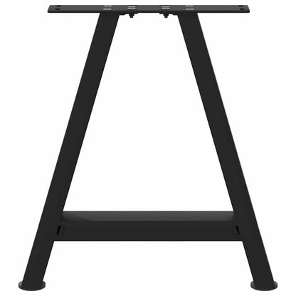 vidaXL Coffee Table Legs A-Shaped 2 pcs Black 50x(42-43) cm Steel