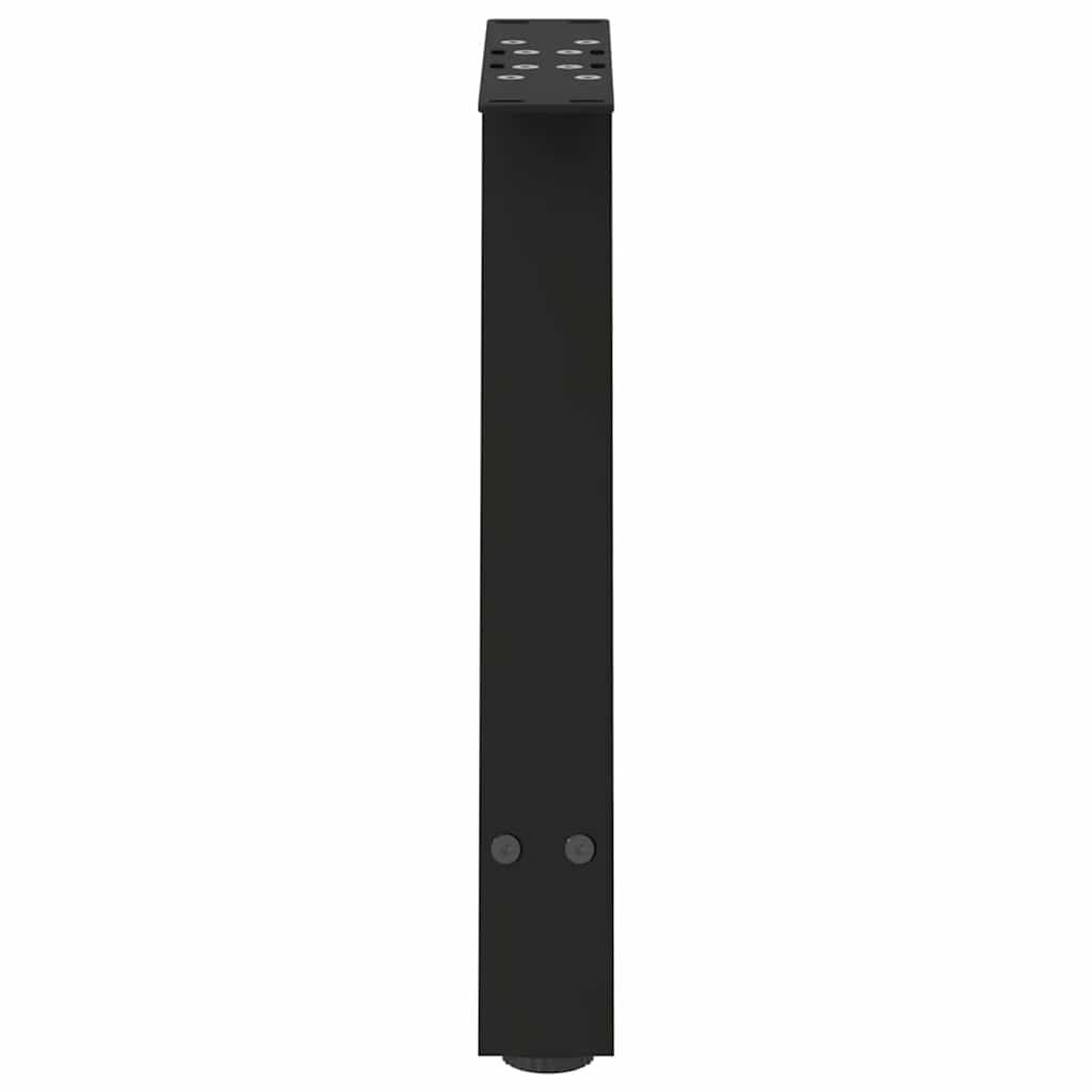vidaXL Coffee Table Legs A-Shaped 2 pcs Black 50x(42-43) cm Steel