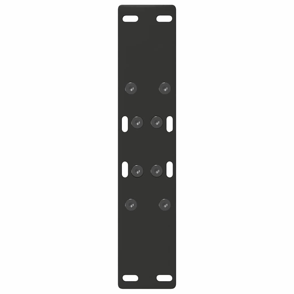vidaXL Coffee Table Legs A-Shaped 2 pcs Black 50x(42-43) cm Steel