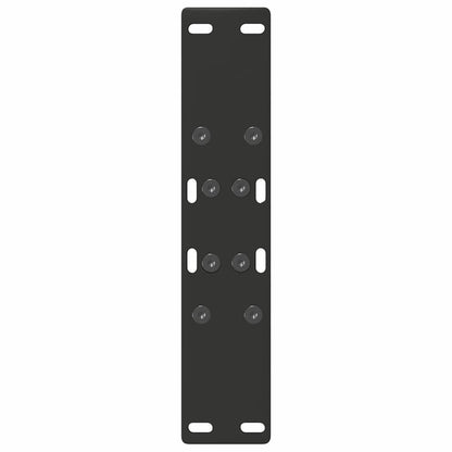 vidaXL Coffee Table Legs A-Shaped 2 pcs Black 50x(42-43) cm Steel