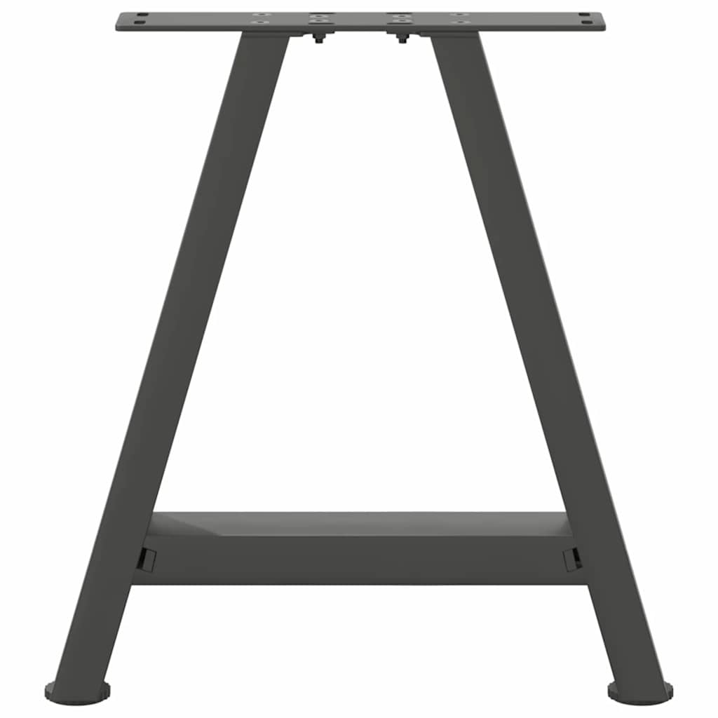 vidaXL Coffee Table Legs A-Shaped 2 pcs Anthracite 50x(42-43) cm Steel
