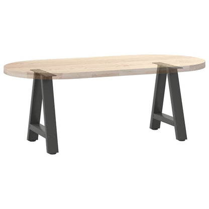 vidaXL Coffee Table Legs A-Shaped 2 pcs Anthracite 50x(42-43) cm Steel