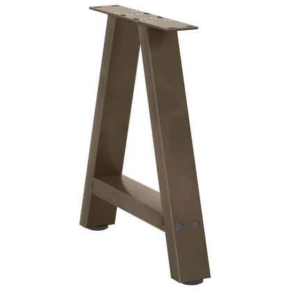 vidaXL Coffee Table Legs A-Shaped 2 pcs 50x(42-43) cm Steel