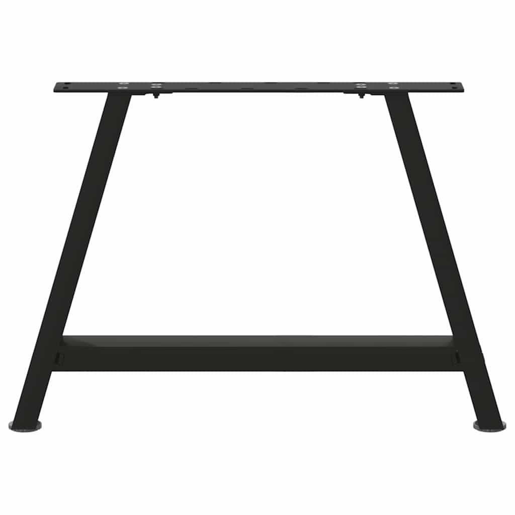 vidaXL Coffee Table Legs A-Shaped 2 pcs Black 60x(42-43) cm Steel