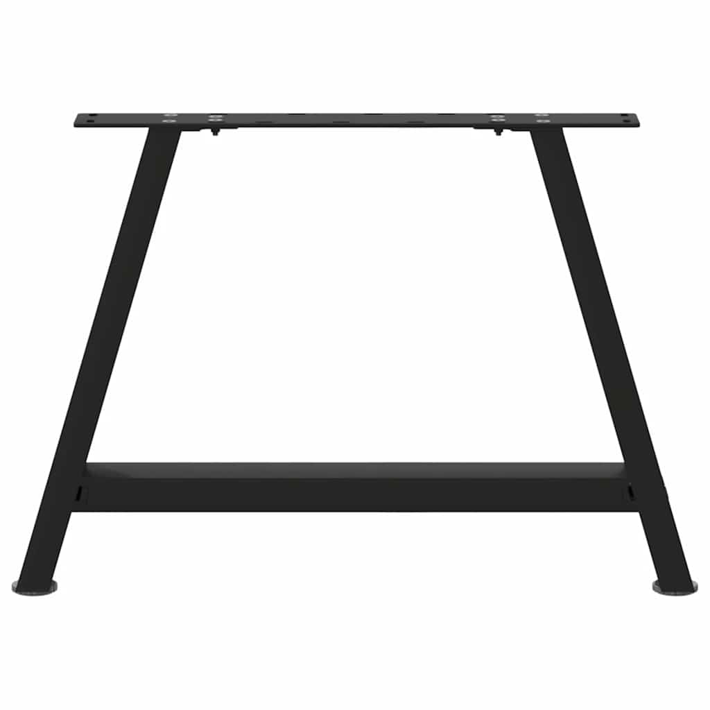 vidaXL Coffee Table Legs A-Shaped 2 pcs Black 60x(42-43) cm Steel