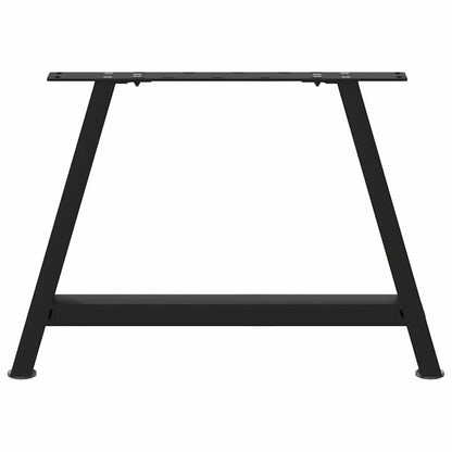 vidaXL Coffee Table Legs A-Shaped 2 pcs Black 60x(42-43) cm Steel