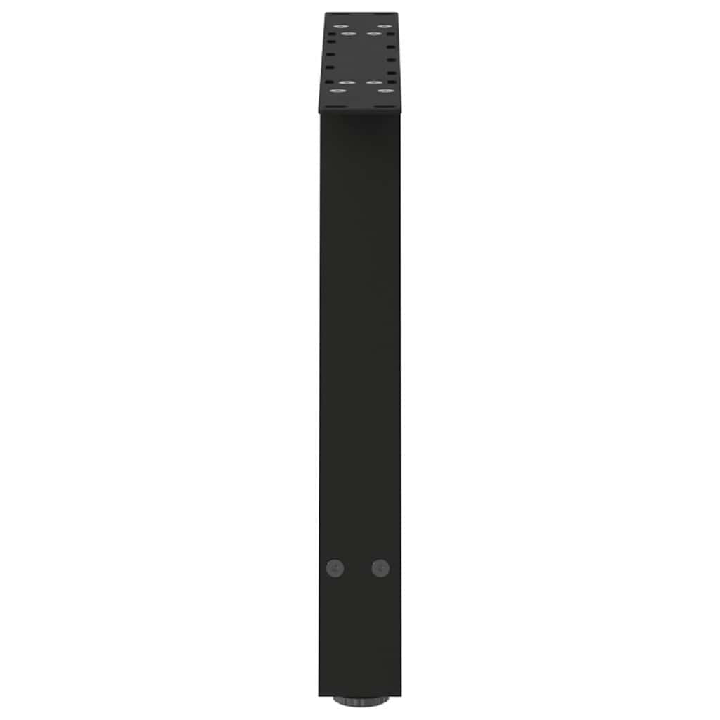 vidaXL Coffee Table Legs A-Shaped 2 pcs Black 60x(42-43) cm Steel