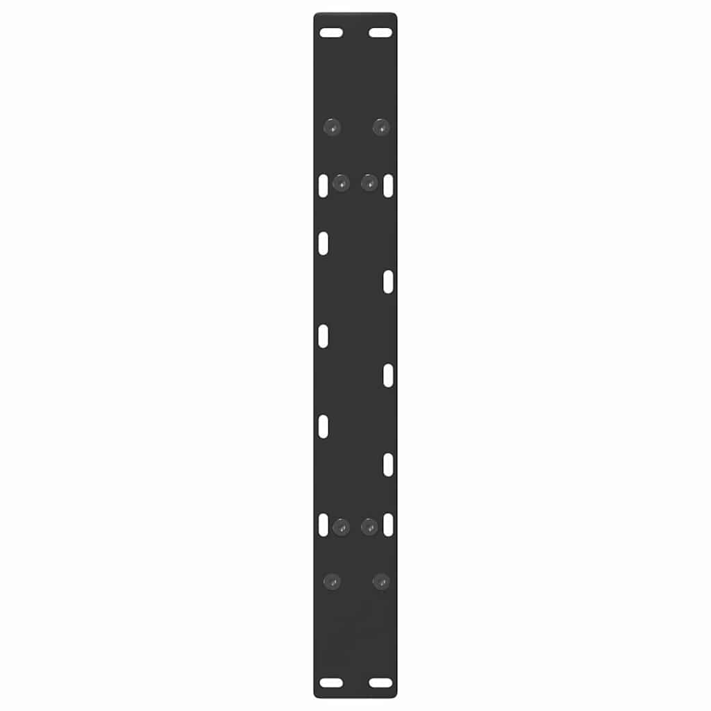 vidaXL Coffee Table Legs A-Shaped 2 pcs Black 60x(42-43) cm Steel