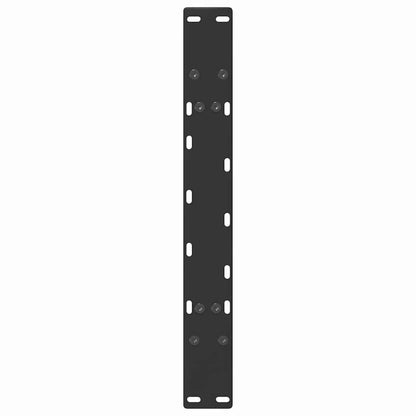 vidaXL Coffee Table Legs A-Shaped 2 pcs Black 60x(42-43) cm Steel