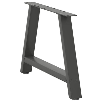 vidaXL Coffee Table Legs A-Shaped 2 pcs Anthracite 60x(42-43) cm Steel