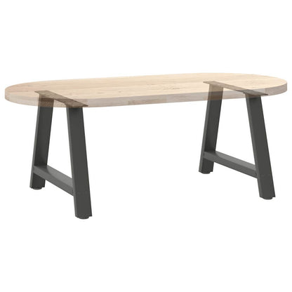 vidaXL Coffee Table Legs A-Shaped 2 pcs Anthracite 60x(42-43) cm Steel