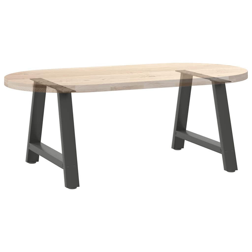 vidaXL Coffee Table Legs A-Shaped 2 pcs Anthracite 60x(42-43) cm Steel