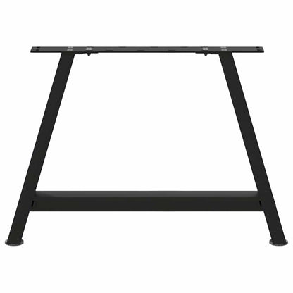 vidaXL Coffee Table Legs A-Shaped 2 pcs Black 70x(42-43) cm Steel