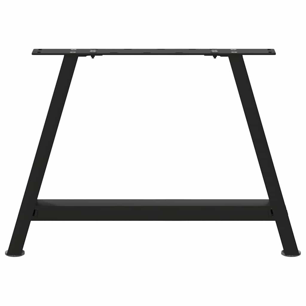 vidaXL Coffee Table Legs A-Shaped 2 pcs Black 70x(42-43) cm Steel