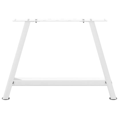 vidaXL Coffee Table Legs A-Shaped 2 pcs White 70x(42-43) cm Steel