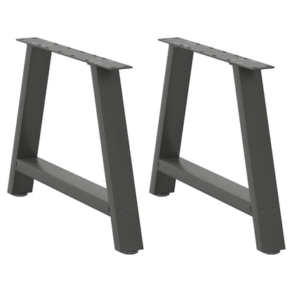 vidaXL Coffee Table Legs A-Shaped 2 pcs Anthracite 70x(42-43) cm Steel