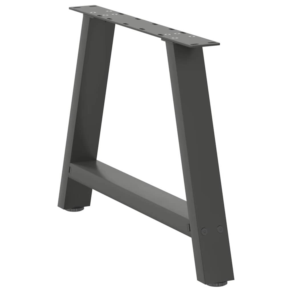 vidaXL Coffee Table Legs A-Shaped 2 pcs Anthracite 70x(42-43) cm Steel