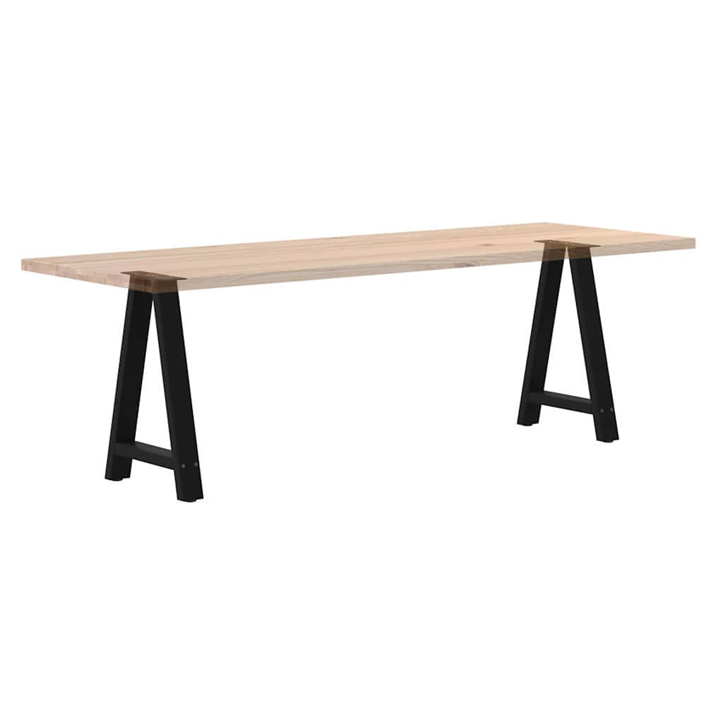 vidaXL Dining Table Legs A-Shaped 2 pcs Black 50x(72-73) cm Steel