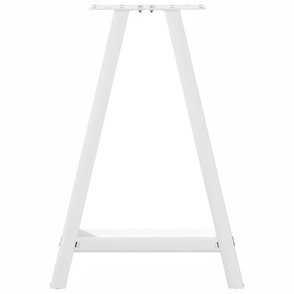 vidaXL Dining Table Legs A-Shaped 2 pcs White 50x(72-73) cm Steel
